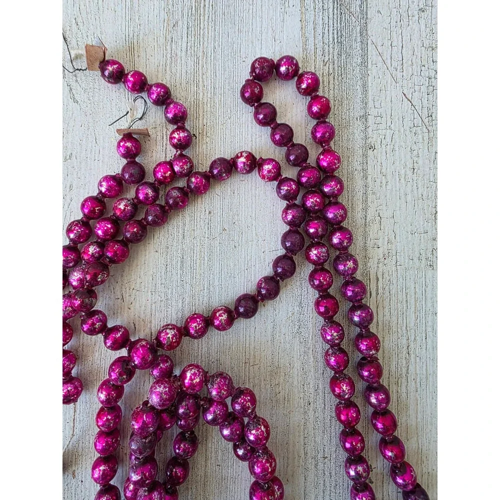 Antique purple mercury glass Garland 108